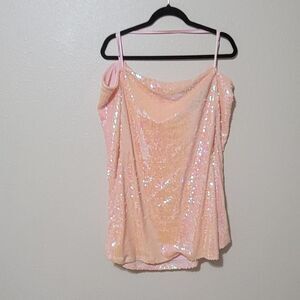 Club Exx Sequins off the shoulder party dress, large, NWTs